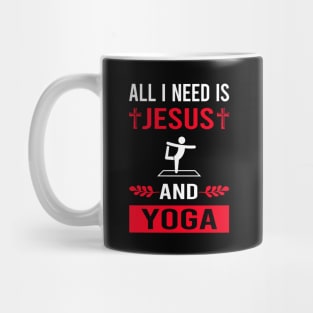 I Need Jesus And Yoga Mug